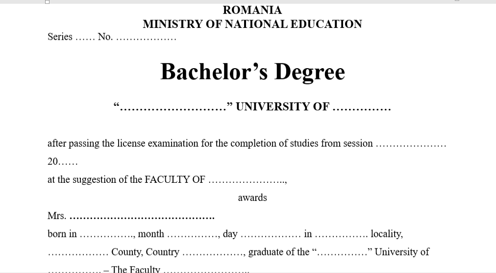 Bachelor's Degree